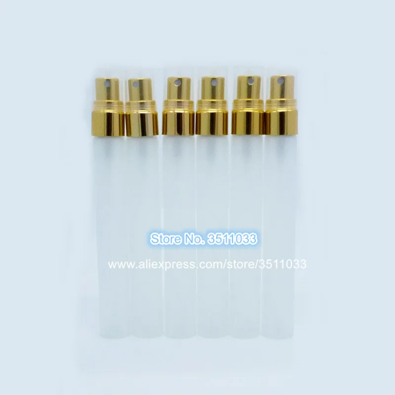 10 мл пустая матовая стеклянная бутылка спрей портативная Золотая крышка Parfum