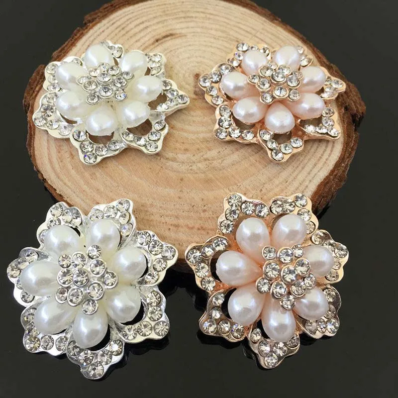 

Free Shipping Wholesale 39mm 20pcs/lot Rhinestone Flatback Button For Hair Flower Wedding Invitation HAZH024