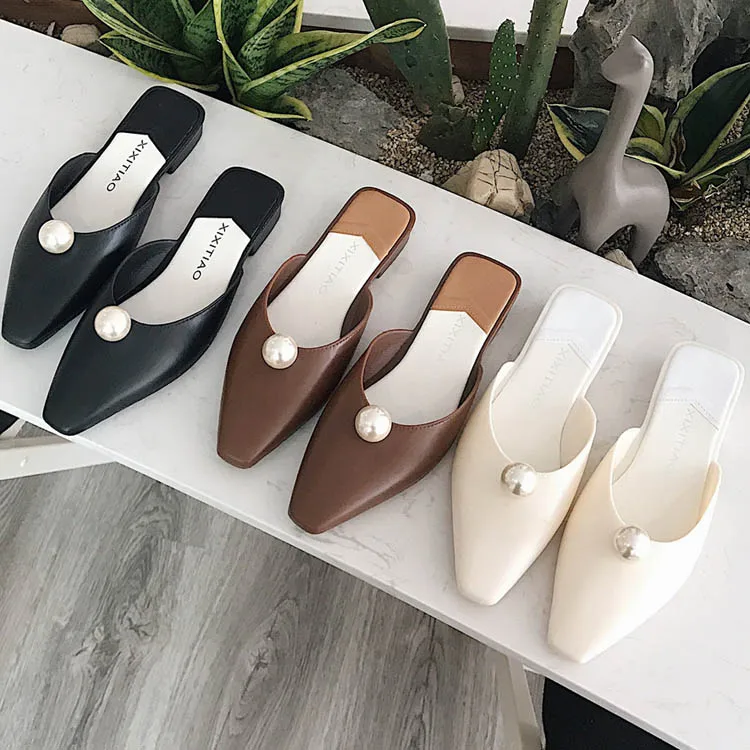 Женские сабо обувь на плоской подошве прозрачные босоножки платформе домашние