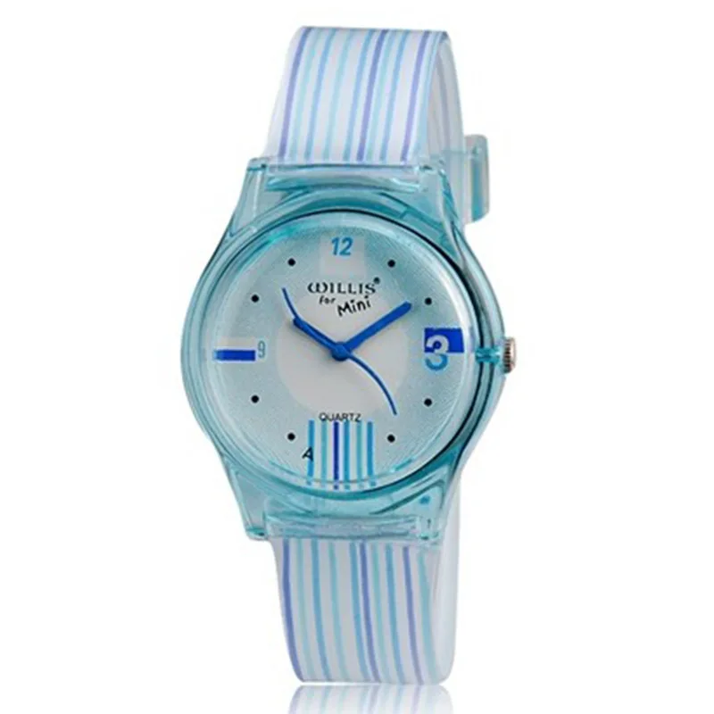 blue Новые детские часы, модные брендовые часы, кварцевые наручные часы, водонепроницаемые, желе, детские часы для девочек, студентов, Relojes, повседневные, kol saati - Цвет: blue