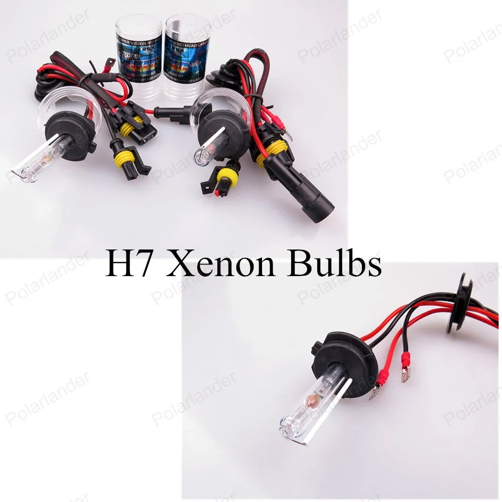 

35Wx2 HID Kit Car Headlight Slim Ballast blocks H7 Bulb 6000K free shipping