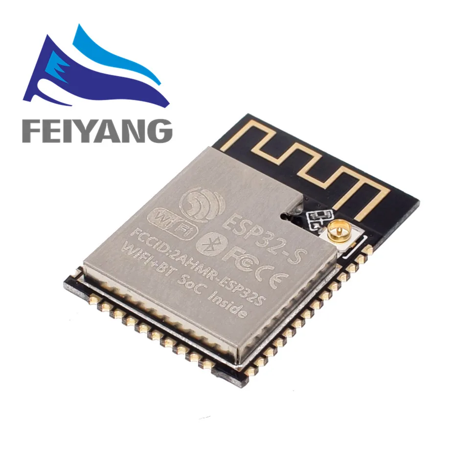 ESP-32S 10 шт. ESP32 ESP-32 Беспроводной модуль ESP32-S ESP-WROOM-32 ESP-32S с 32mbits PSRAM IPEX/антенна PCB с модуль флэш-памяти объемом 4 Мб - Цвет: ESP-32S
