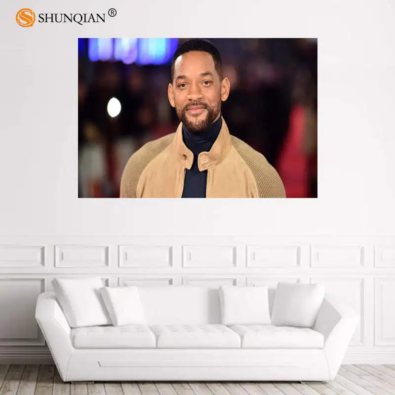 Плакат с надписью Nice Will Smith на заказ атласный плакат тканевый настенный принтом