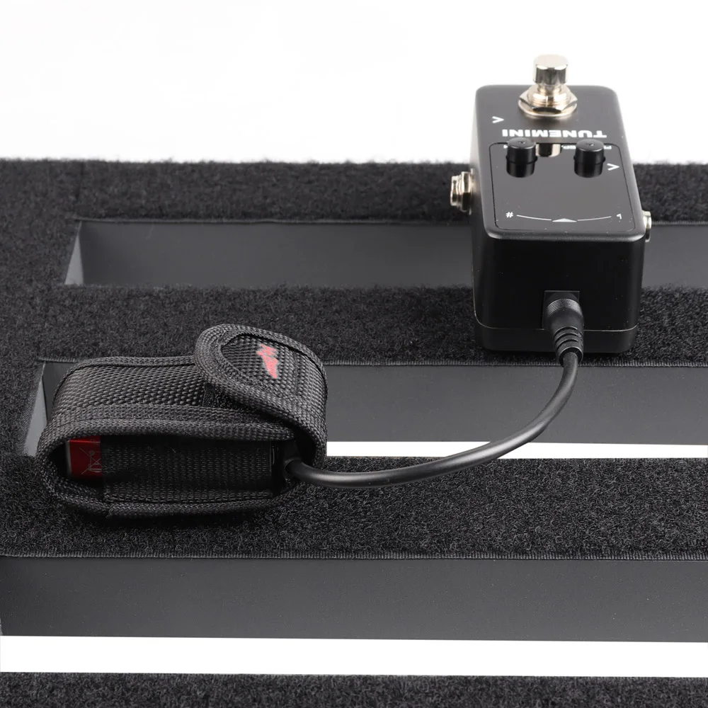 

9V Guitar Effect Pedal Pickup Battery Safety Pouch Black Bag with Battery Clip Snap Connector Cable for Guitar Pedal Accessories