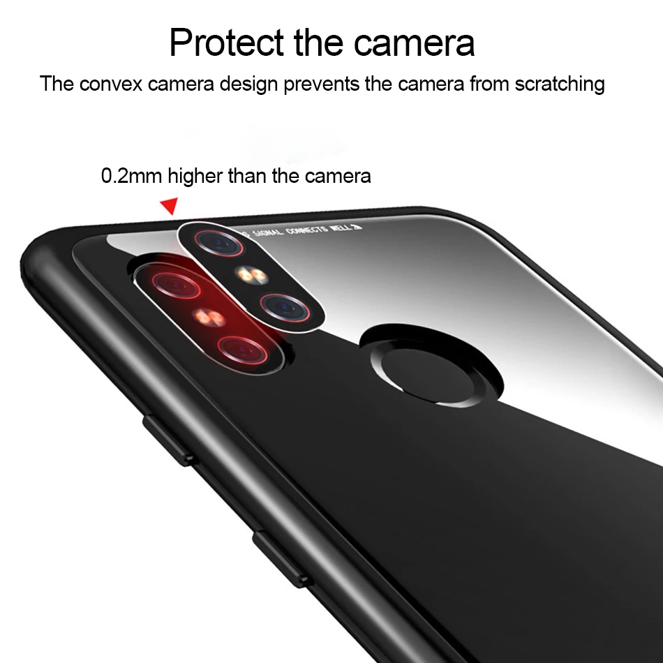OLAF Magnetic Adsorption Case for Xiaomi MI 8 SE A2 Clear Tempered Glass Redmi 6 Note 5 Pro Back Cover bumper | Мобильные телефоны