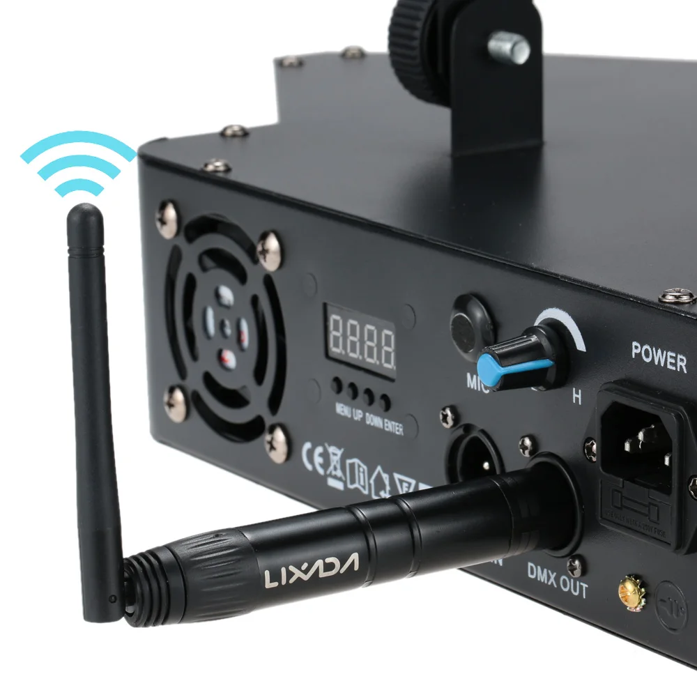 2 4G ISM DMX512 беспроводной Женский приемник XLR 126 каналов и 7 ID для освесветильник