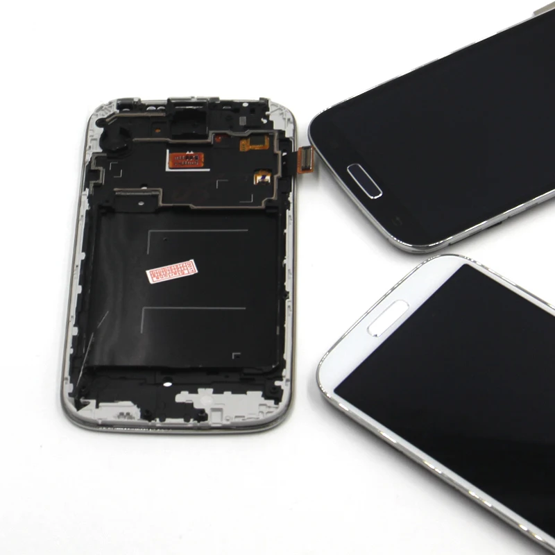 i9505 i9500 LCD For Samsung Galaxy S4 Screen with Touch Display Digitizer frame Assembly Mobile Phone White Dark Blue | Мобильные