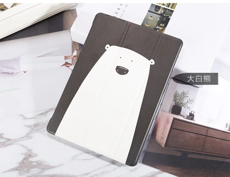 Чехол для ipad 2, 3, 4 air1 air2 с мультяшным медведем, чехол для ipad mini1234, ультра тонкий чехол для нового ipad 9,7