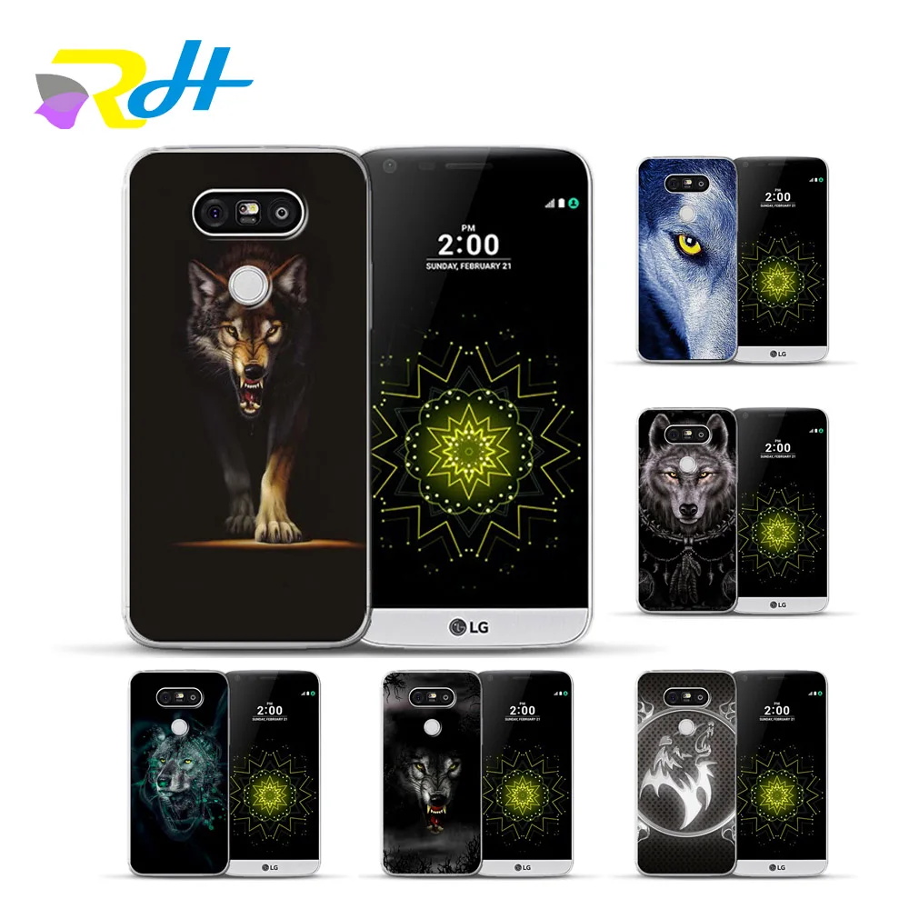 Чехол для LG G4 G5 G6 мягкий чехол с волком Q6 Q8 тонкий K4 K7 K8 K10 2017 X Power 2 телефона экраном