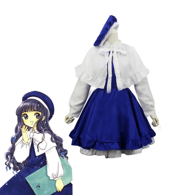 

Cardcaptor Sakura Tomoyo Daidoji daiduji-san платье наряд Одежда Аниме Манга вечерние костюмы на Хэллоуин Косплей Костюм