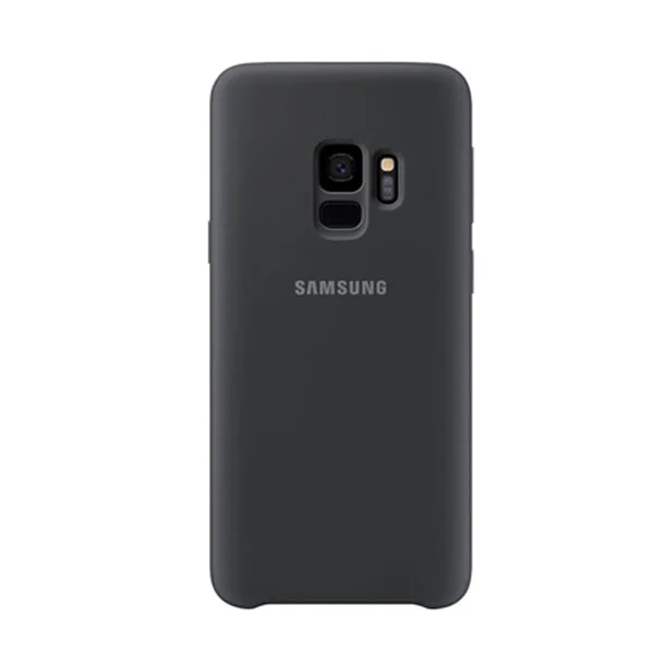 Black Samsung официальный силиконовый чехол для телефона, Защитная крышка для samsung Galaxy S9+ S9 плюс S9+ Чехлы корпуса мобильных телефонов - Цвет: Black