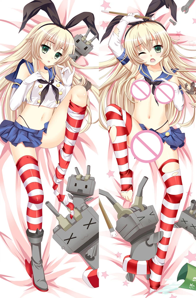 Японское аниме Kantai Коллекция kanglue сексуальная девушка Shimakaze Dakimakura наволочка для