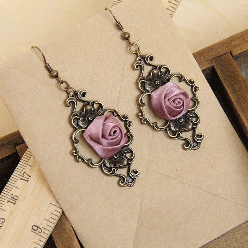 Винтажные серьги подвески в готическом стиле|vintage dangle earrings|dangle earringsfashion earrings |