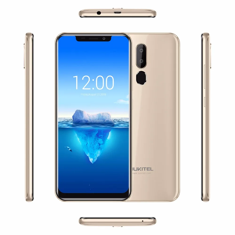 OUKITEL C12 Pro 6 18 &quot19:9 Android 8 1 мобильный телефон MT6739 четырехъядерный 2G RAM 16G ROM отпечаток