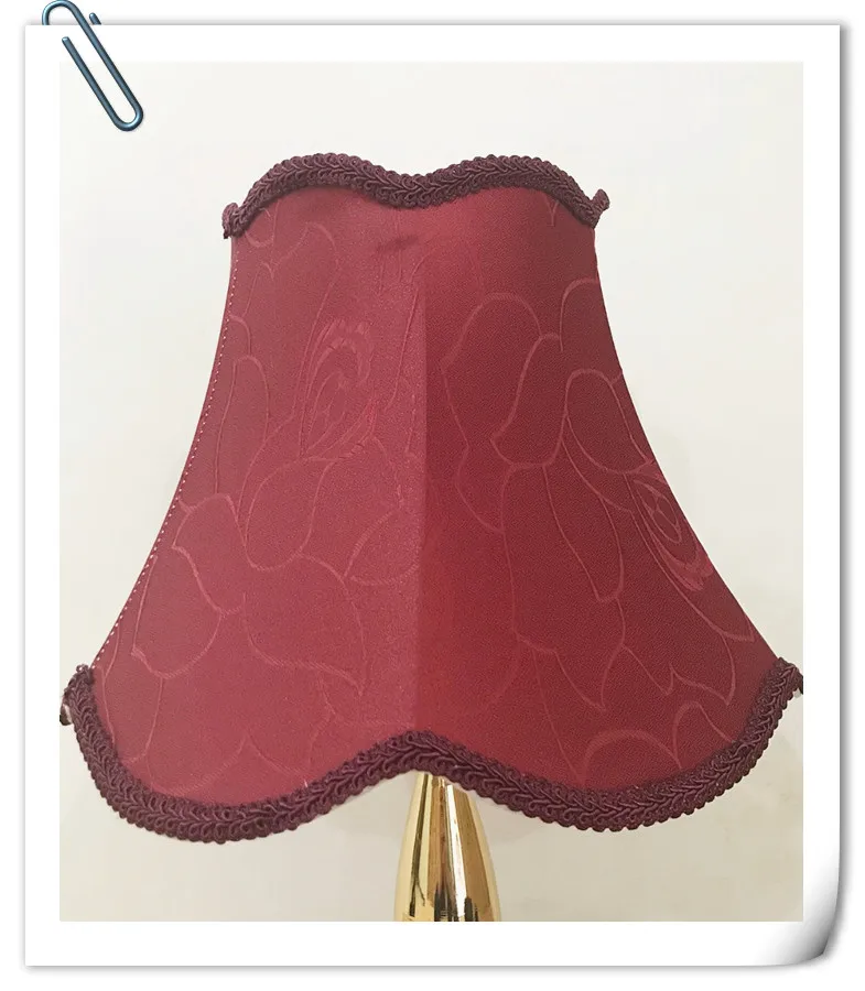 Lamp shade for table Abstract flower Pattern Textile Fabrics Decorative E27 lamp fashionable bedroom cover | Освещение