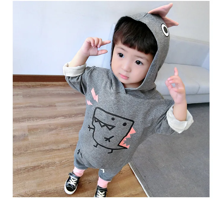 2019 Kids clothes sets Cartoon monster dinosaur girls boys Comfortable soft toddler baby coat children clothing Halloween gifts | Детская