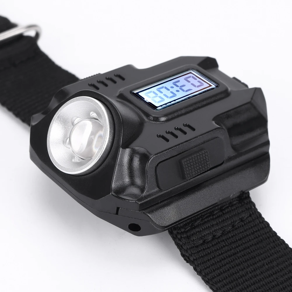 Новый портативный CREE XPE Q5 R2 LED наручные часы фонарик USB зарядка модель на запястье