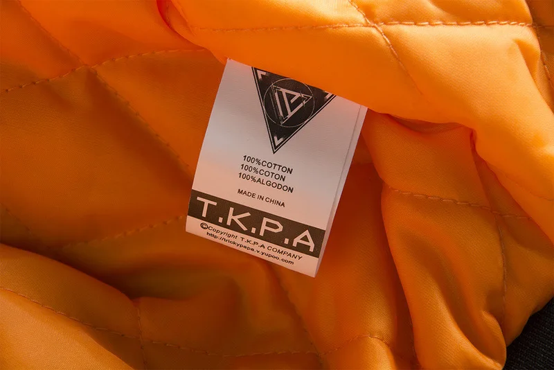 Уличный сплошной цвет ремень пилоты MA1 куртка Tide бренд рок панк стиль утолщение пальто прилива Мужская городская одежда Tyga
