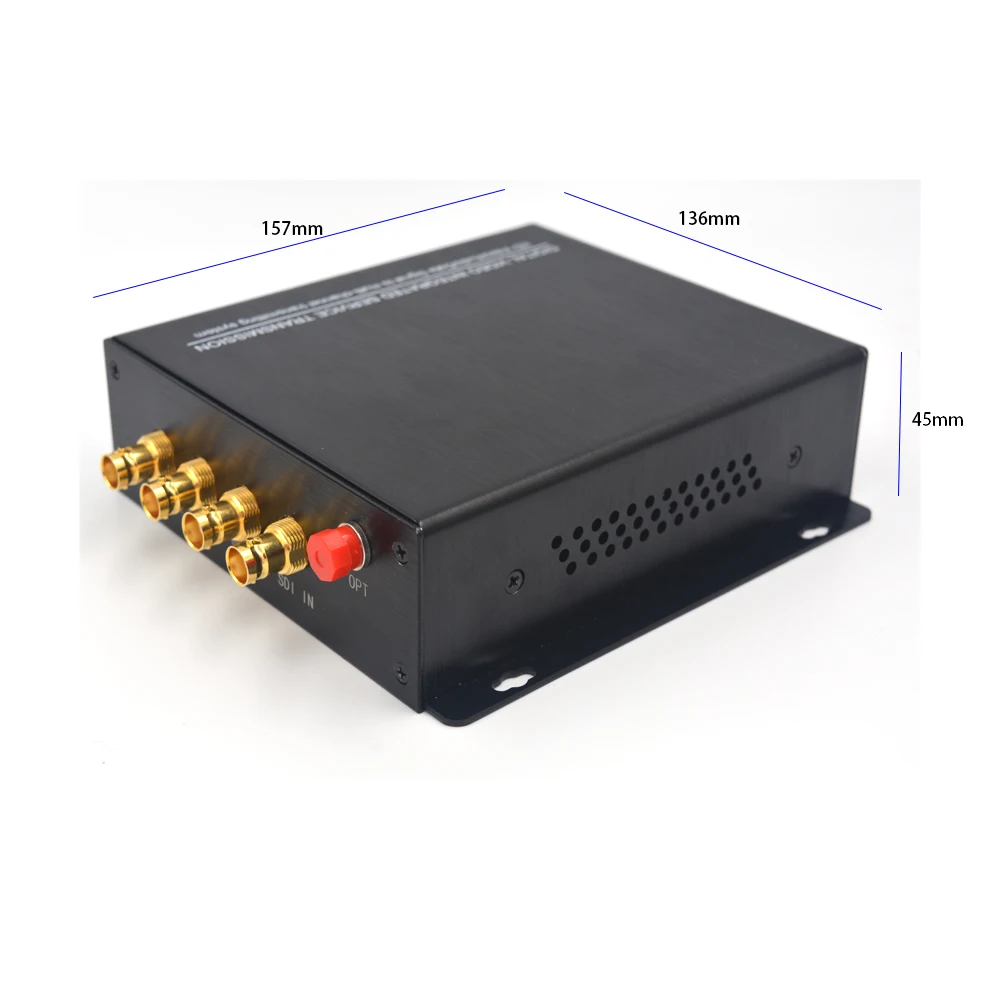 Премиум 4 канальные HD SDI удлинители Видео Аудио Ethernet для оптоволоконных медиа