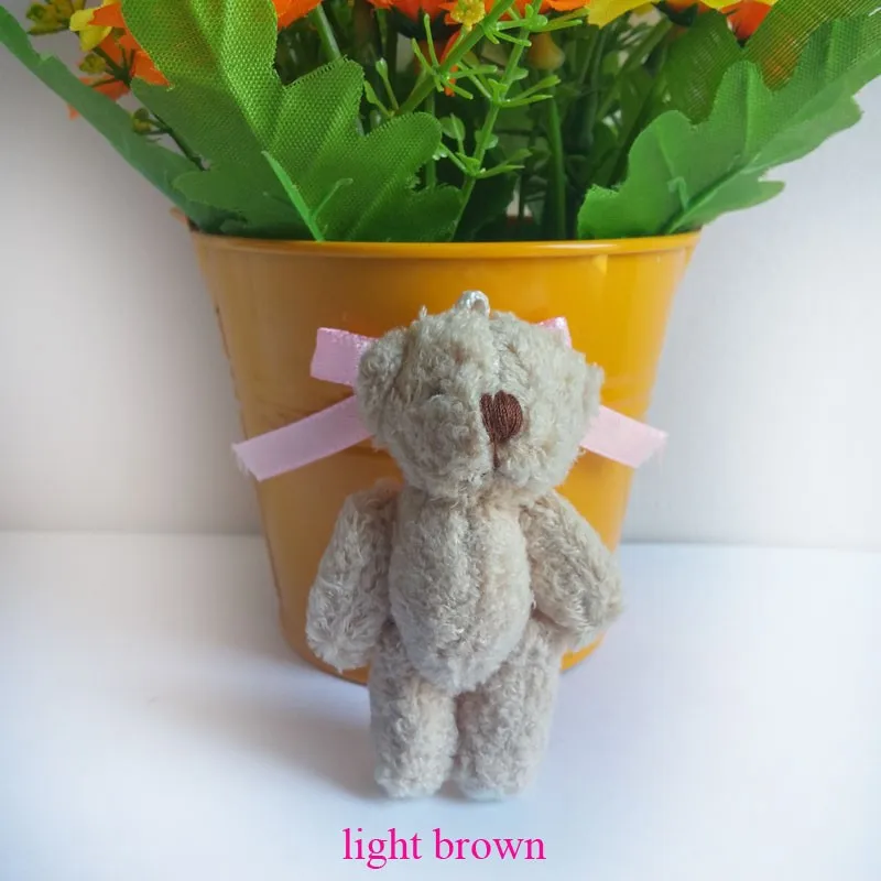 Распродажа 6 см жемчужный хлопковый плюшевый мини мишка Bichos De Pelucia для мобильного