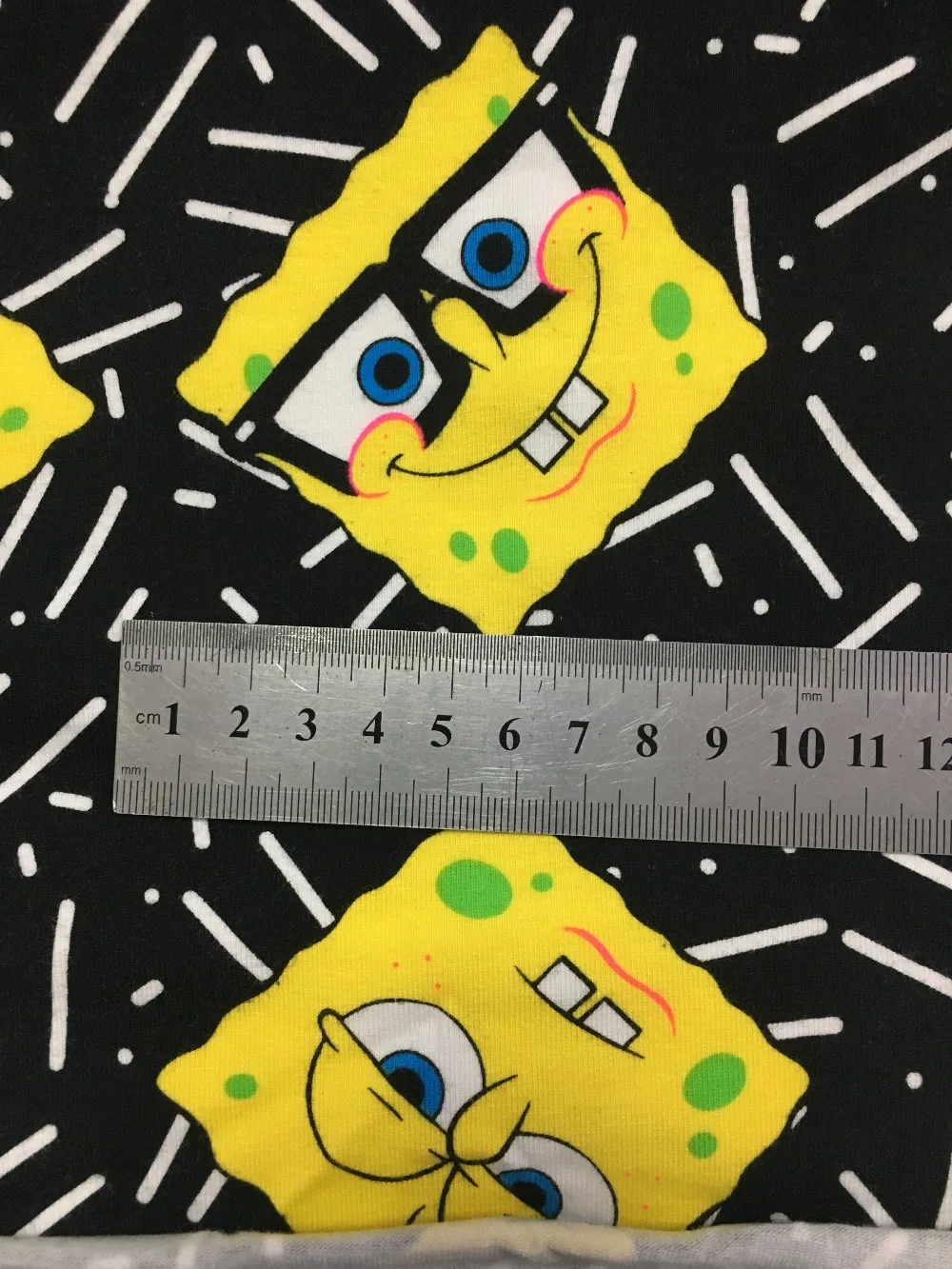 1 ярд Spongebobpattern хлопковая ткань с лайкрой Швейные DIY ширина 160 см