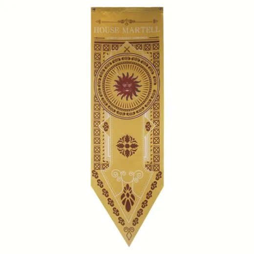HQMartell 46x150 см атласная Игра престолов баннер для дома декоративные флаги Таргариен Старк Ланнистер HQ украшение для бара комнаты флаг получил баннеры - Цвет: HQMartell