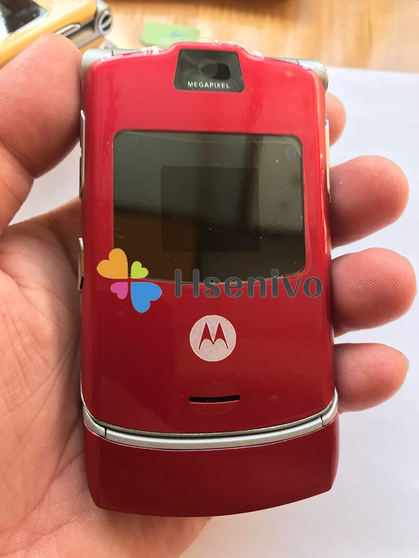 Хорошее качество оригинальная мировая версия флип GSM Quad Band Motorola Razr V3 мобильный телефон один год гарантии