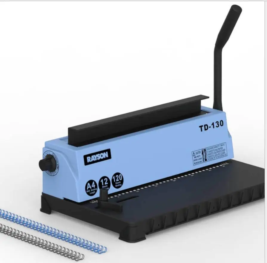 A4 Wire binding machine TD-130 34 hole iron file menu picture album punch | Инструменты