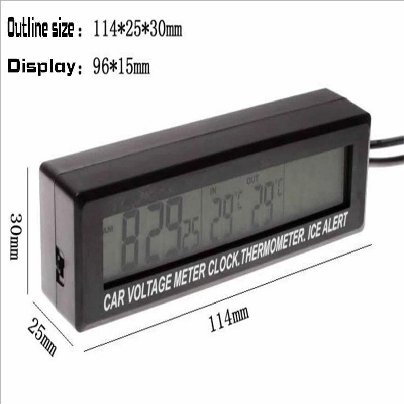 Двухцветное Преобразование внутреннего и внешнего температурного будильника