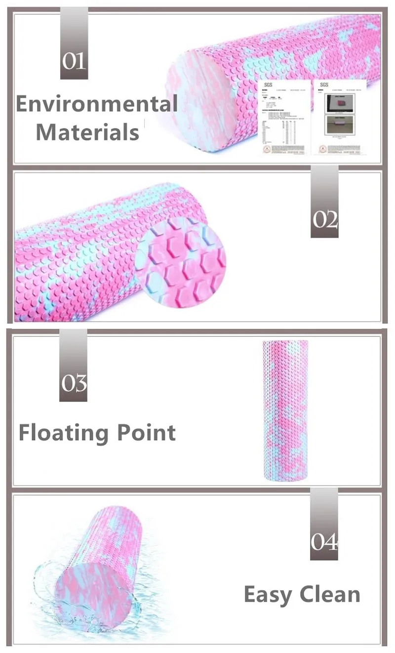 Gym Fitness Yoga Foam Roller Peanut Ball Set Pilates Block Peanut Massage Ball for Therapy Relax Exercise Relieve Stress