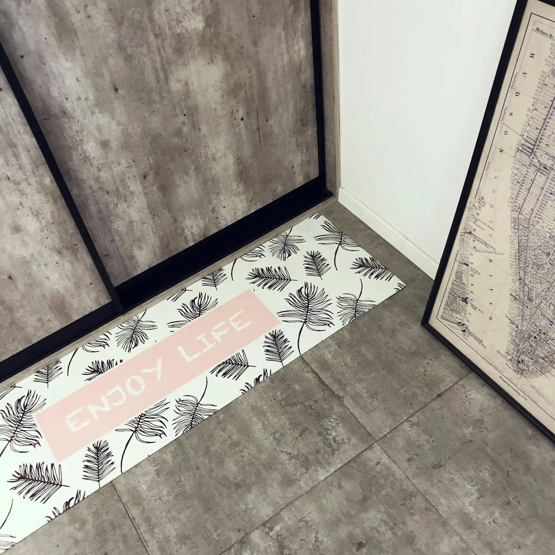 Скандинавские INS коралловые бархатные ковры коврики прикроватные золотая линия