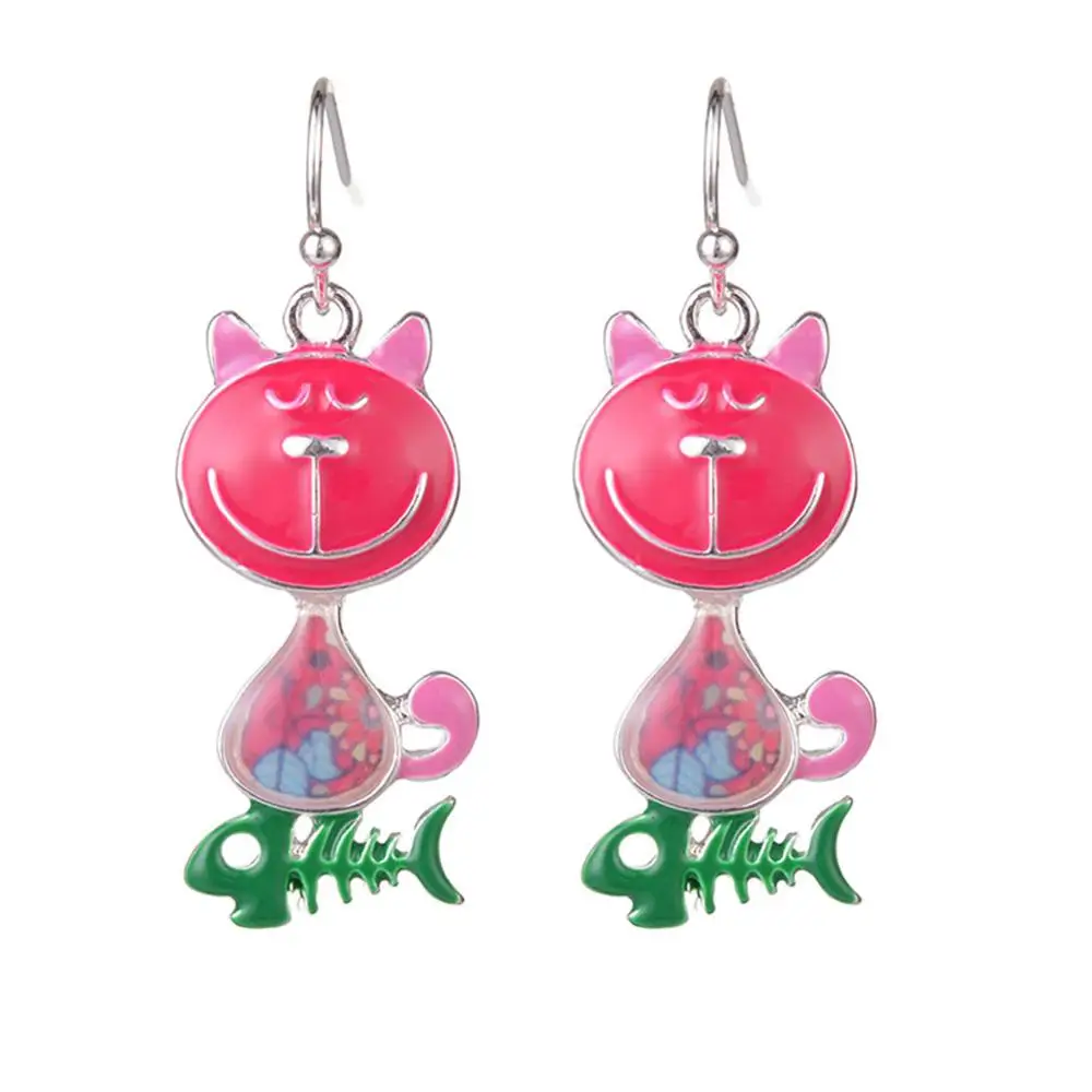 Cring Coco милые ювелирные украшения в виде кошачьей рыбки синяя эмаль Модные