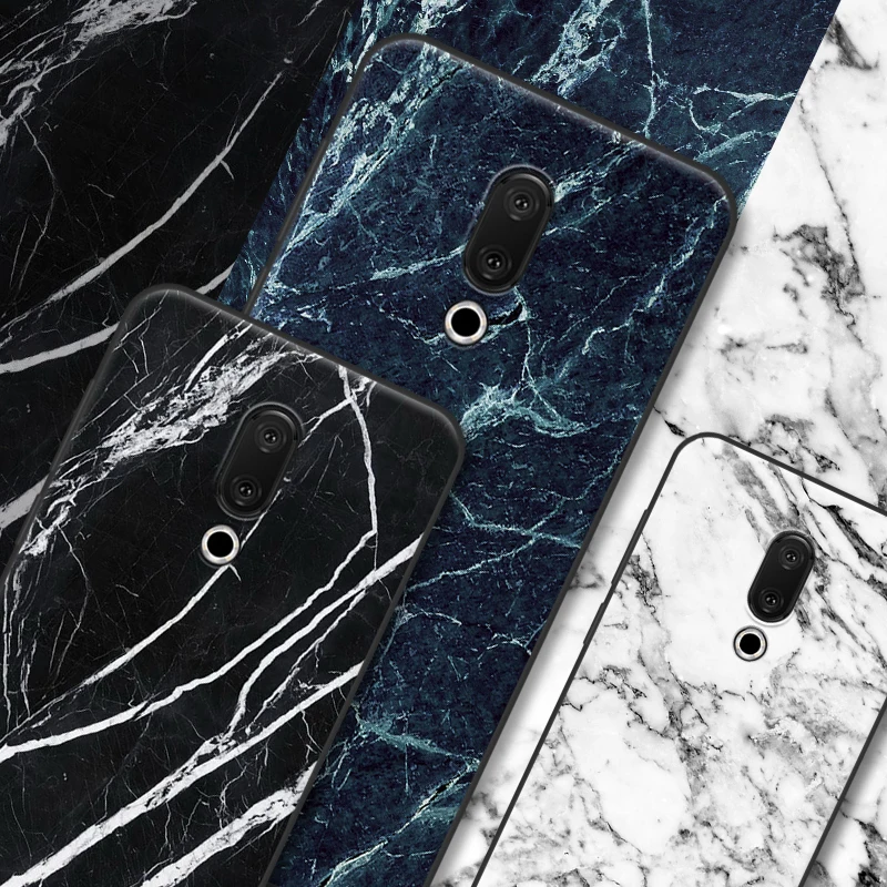 Чехол для Meizu 16X силиконовый мягкий чехол из ТПУ с рисунком под дерево и камень