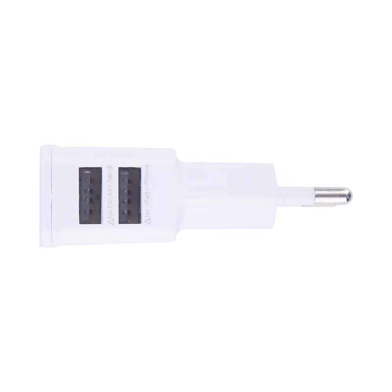Универсальное зарядное устройство с двумя разъемами USB, с европейской вилкой, 5 В, 2 А, для путешествий, адаптер питания для iPhone4, 5, 5S, 7, 6, 6S plus, для samsung Galaxy, зарядное устройство для телефона