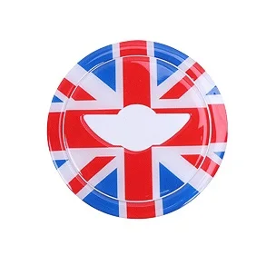 union jack Для MINI COOPER R54 R55 R56 R60 R61 Clubman Countryman центр рулевого колеса 3D выделенный автомобильный стикер наклейка крышка аксессуары - Название цвета: union jack