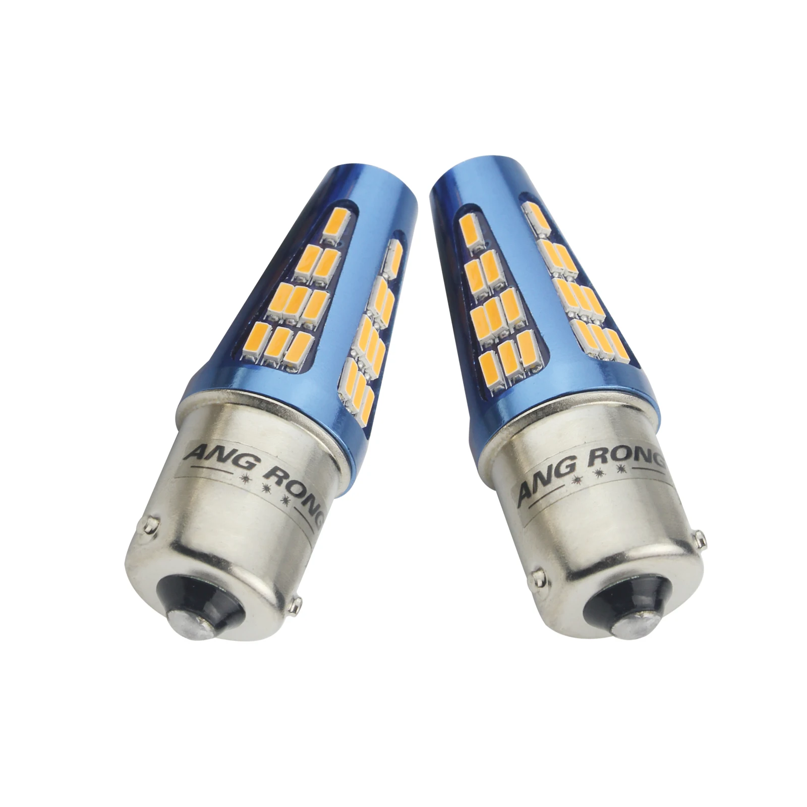 ANGRONG 2x581 PY21W BAU15s 48 SMD светодиодный бокосветильник указатель поворота Индикатор