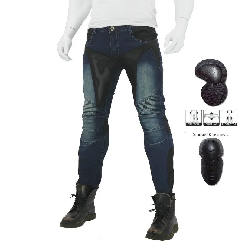 Loong biker JUKE 114 5 джинсы черные летние дышащие мужские из сетчатого материала