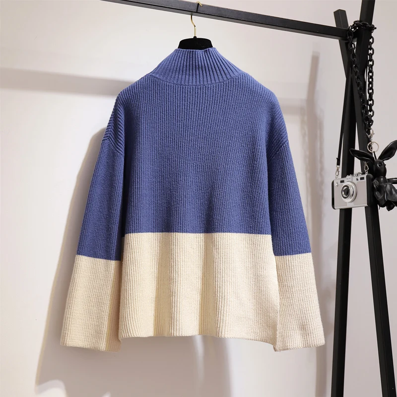 Женский трикотажный топ и юбка большие размеры комплект 2 шт. весна-осень 2019 |