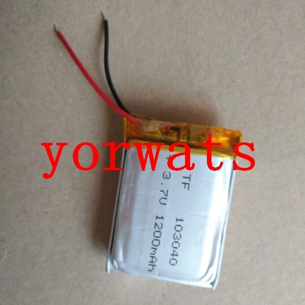 

New Hot A Rechargeable Li-ion Cell 3.7V polymer lithium battery 103040 1200mAh