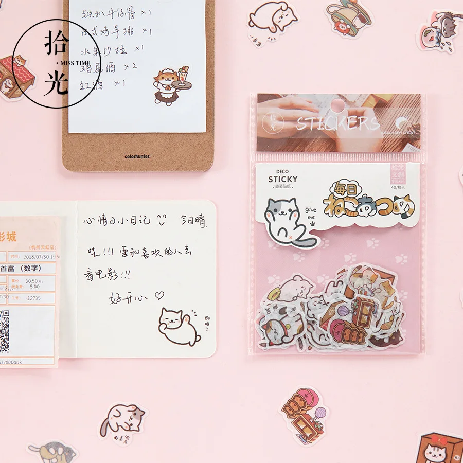 Декоративные наклейки Kawaii в виде животного, кролика, кошки, собаки, декоративные наклейки, сделай сам, декоративные наклейки для дневника, канцелярские товары, детский подарок