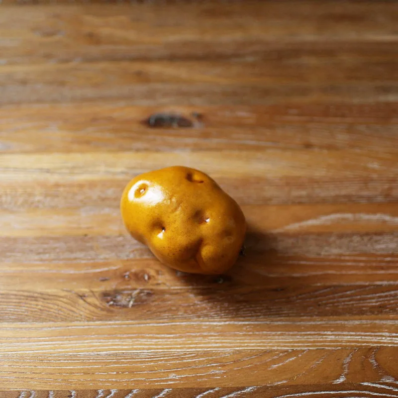 potato 1 шт. 7 см искусственные поддельные овощи фрукты Моделирование Реалистичная модель кухня домашний декор - Цвет: potato