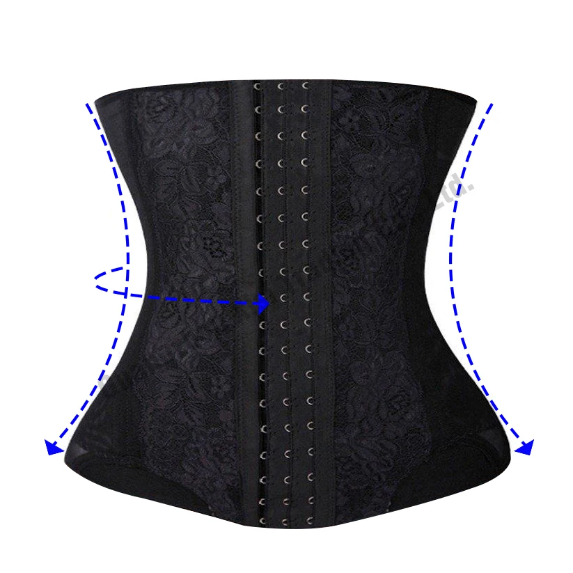 Брендовый Новый женский корсет из 7 стали с обвалкой и длинной талией утягивающий
