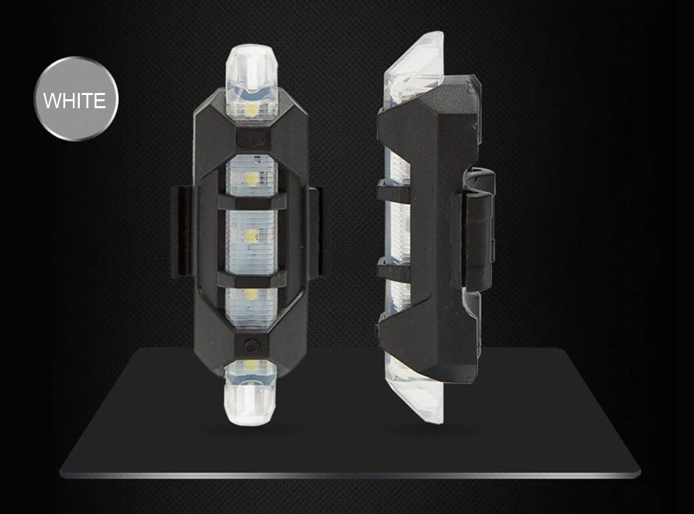 Велосипедный светильник, перезаряжаемый светодиодный задний светильник, USB безопасность заднего хвоста Предупреждение ющий велосипедный светильник, портативный флэш-светильник, супер яркий