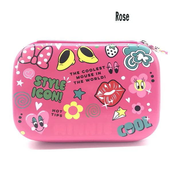 Rose emoji Пенал Estuche Эсколар Kalemlik животного КАЛЕМ Kutusu Estuches Para El колеги коробка школы Kawaii карандаш большой единорог - Цвет: Rose emoji