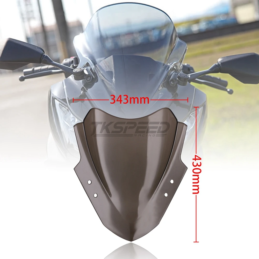 Мотоцикл Дым двойной пузырь лобовое стекло ветровое для Kawasaki Ninja 300 R EX300 EX300R ex300 r
