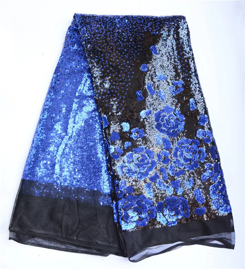 JLN12 французский африканский тюль кружева ткани расшитой пайетками фуксия женщин