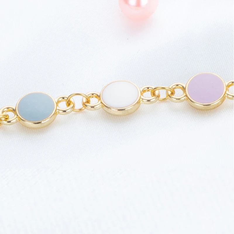 Gold Plated Titanium Steel Link Chain Clover Flower Eyeglasses Chains for Reading Glasses Cord Sunglasses Strap Holder Neck Band