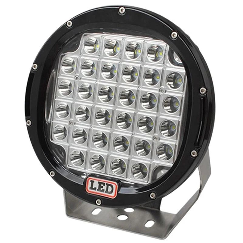 185W 37LED 9 дюймов 96/185/225 Вт Рабочий свет Прожектор круглый светодиодный внедорожный свет лампа светодиодный фонарь для работы для внедорожников мотоцикл машина грузовик - Цвет: 185W 37LED