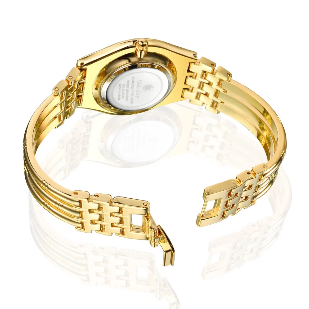 

Wal-Joy Brand Women-watches Ultra Thin Dial Luxury Gold Watch Ladies Party Dress Clock Waterproof Bracelet Watch Gift (WJ9006)