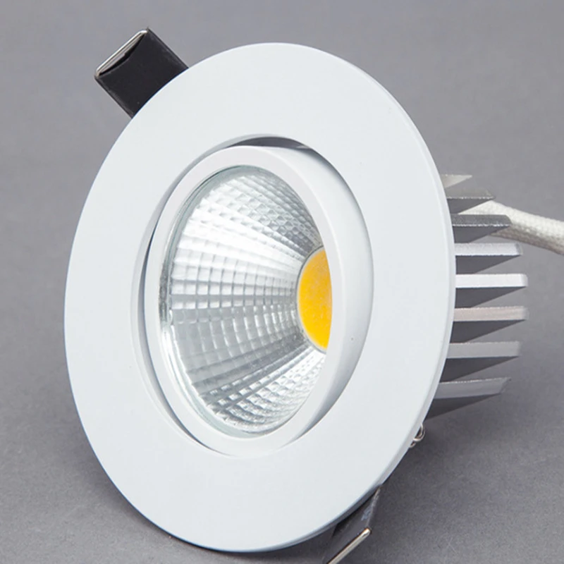 

Dimmable LED Downlight 5W 7W 9W Spot LED DownLights Dimmable cob LED Spot Recessed down lights for living room 110v 220v